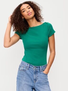 Old Navy Snug Boatneck Tee M Tall